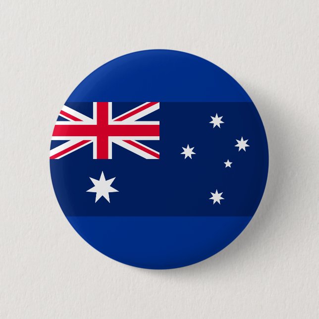 Australian Flag 6 Cm Round Badge (Front)