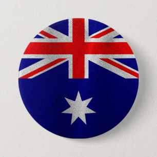 Australian Flag 7.5 Cm Round Badge