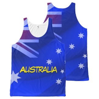 Australian flag All-Over print tank top