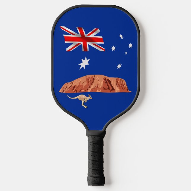 Australian flag-Ayers rock Pickleball Paddle (Front)