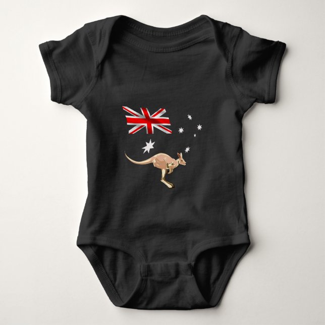Australian flag baby bodysuit (Front)