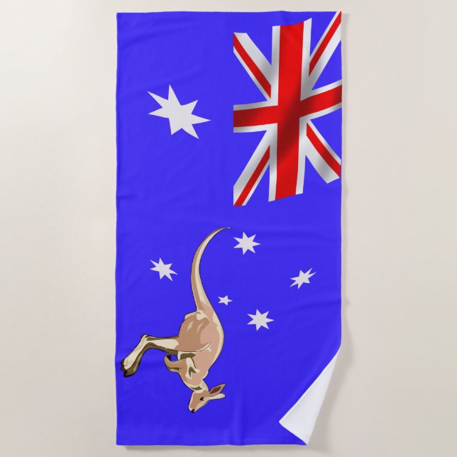 Australian flag beach towel (Front)
