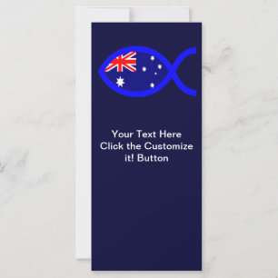 Australian Flag Christian Fish Symbol