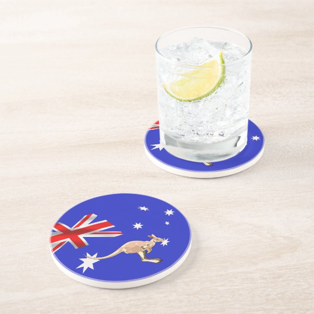 Australian flag coaster (Side)