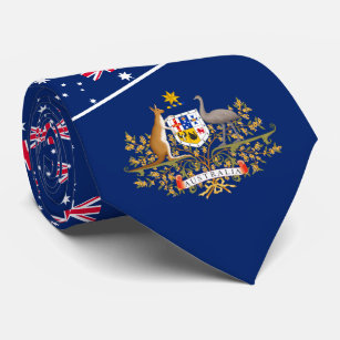 Australian Flag & Coat of Arms, Australia Tie