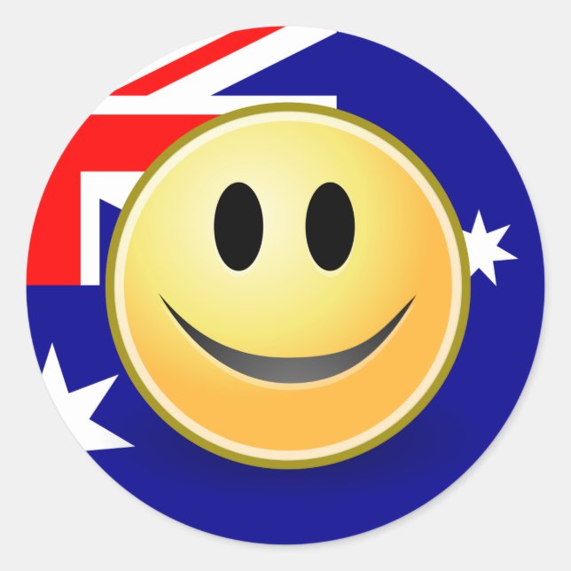 Australian Flag Face Sticker (Front)