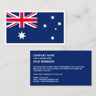 Australian Flag, Flag of Australia Business Card
