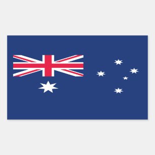Australian Flag, Flag of Australia Rectangular Sticker