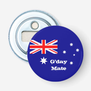 Australian Flag, G'day Mate Australia party /sport Bottle Opener