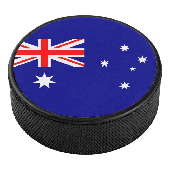Australian Flag Hockey Puck (3/4)