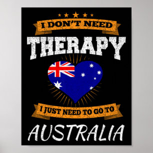 Australian Flag I Australia Flag I Vacation Austra Poster