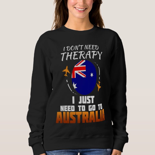 Australian Flag I Australia Flag I Vacation I Aust Sweatshirt (Front)