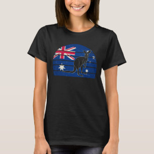 Australian Flag Kangaroo Australia Tee