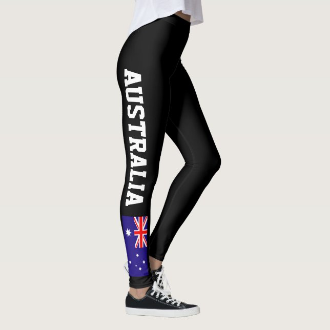 Australian flag leggings for sport fitness yoga (Right)