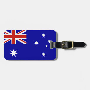 Australian flag luggage tag