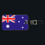 Australian flag luggage tag for bags and suitcases<br><div class="desc">Australian flag luggage tag for bags and suitcases. Cute Aussie gift idea for patriotic holiday travelers. Flag of Autralia design.</div>