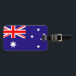 Australian flag luggage tag for bags and suitcases<br><div class="desc">Australian flag luggage tag for bags and suitcases. Cute Aussie gift idea for patriotic holiday travelers. Flag of Autralia design.</div>