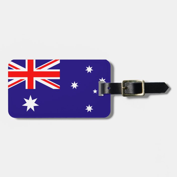 Australian flag luggage tag for bags and suitcases