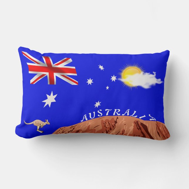Australian flag lumbar cushion (Front)