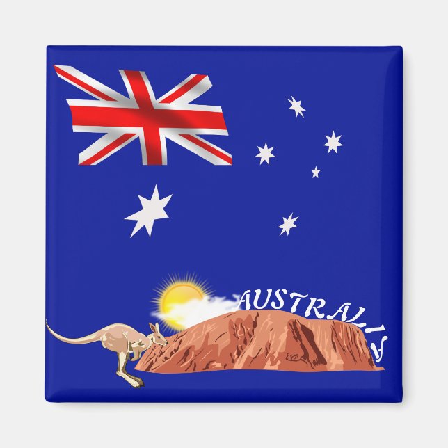 Australian flag magnet (Front)