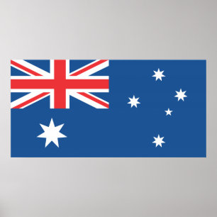 Australian flag poster