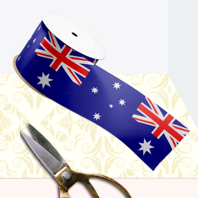 Australian Flag Ribbon, travel / sports, Australia Grosgrain Ribbon (Creator Uploaded)