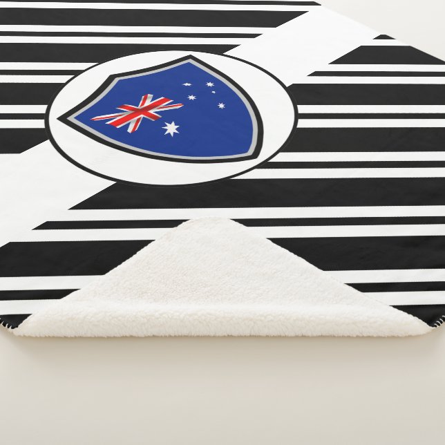 Australian flag sherpa blanket (3/4)