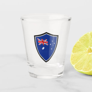 Australian flag shot glass