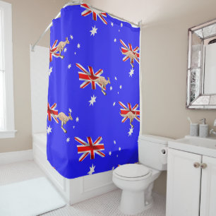 Australian flag shower curtain