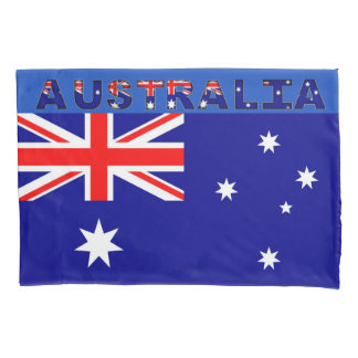 Australian Flag Single Pillowcase, Standard Size Pillowcase
