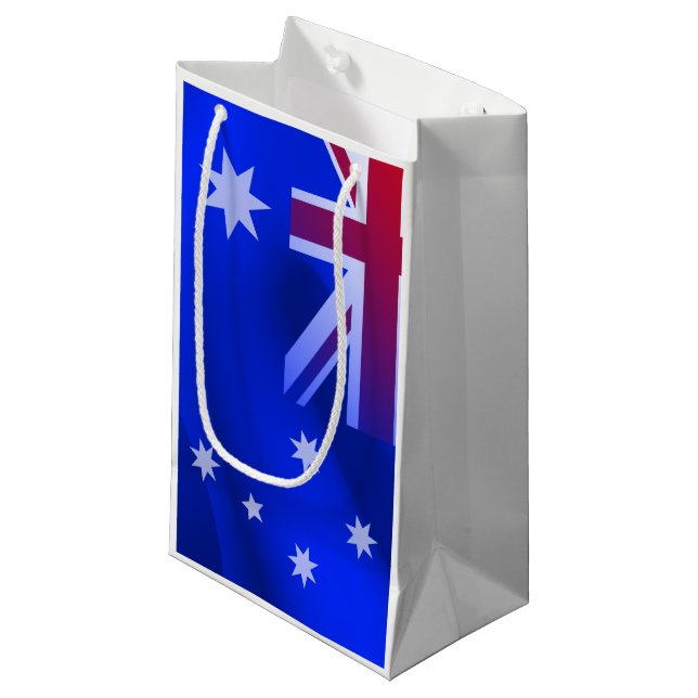 Australian flag small gift bag (Front Angled)