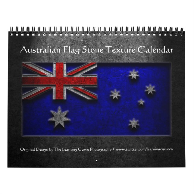 Australian Flag Stone Texture Calendar (Cover)