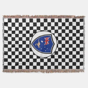 Australian flag throw blanket