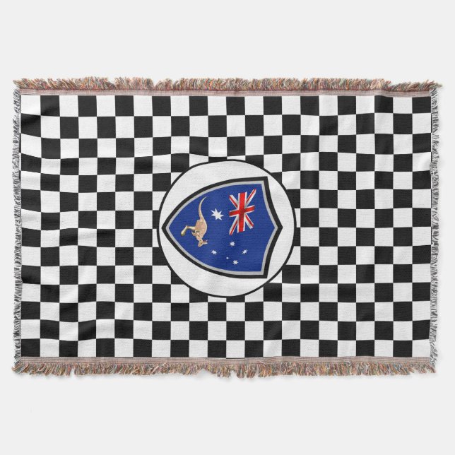 Australian flag throw blanket (Front)