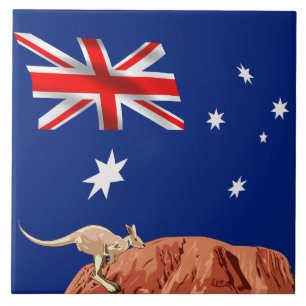 Australian flag tile