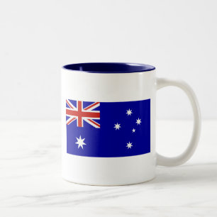 Australian flag Two-Tone coffee mug