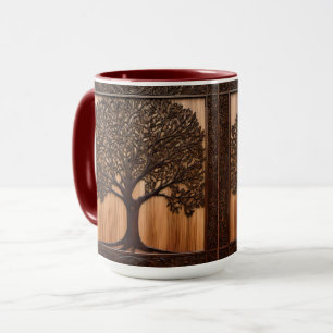 Australian Flora: The Wattle Tree Wood Print, Mug