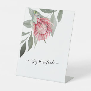 Australian Floral Enjoy Some Food Shower Sign