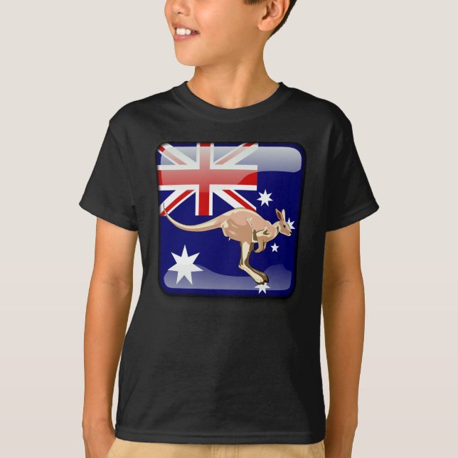 Australian glossy flag T-Shirt (Front)