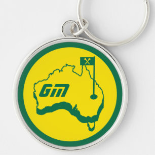 Australian Golfing Gifts Key Ring