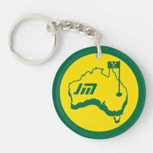 Australian Golfing Gifts Key Ring