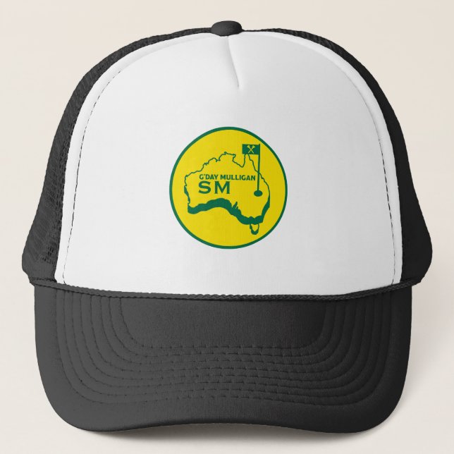 Australian Golfing Gifts Trucker Hat (Front)