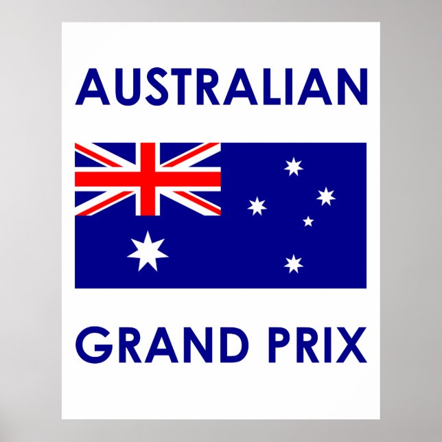 Australian Grand Prix Poster (Front)