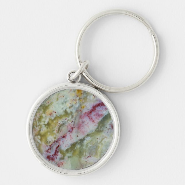 Australian Green Opalite Key Ring (Front)