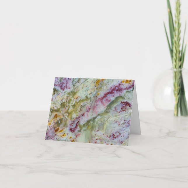 Australian Green Opalite Note Card (Front)