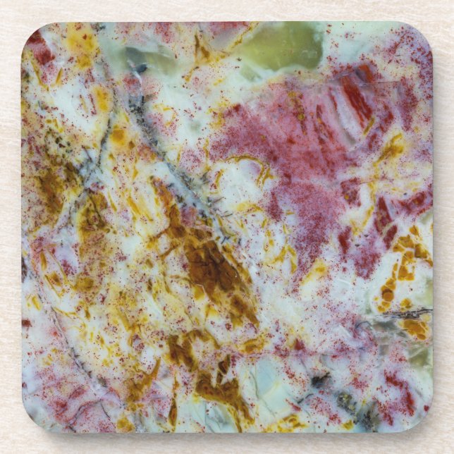 Australian Green Opalite Slab Coaster (Front)