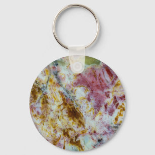 Australian Green Opalite Slab Key Ring