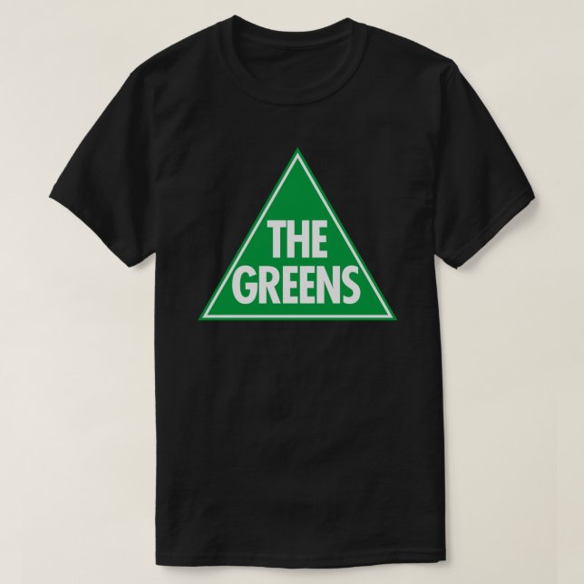 Australian Greens Party Sticker T-Shirt (Design Front)
