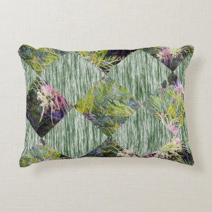 Australian Grevillea Flower Diamond Shapes, Decorative Cushion