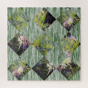 Australian Grevillea Flower Diamond Shapes, Jigsaw Puzzle